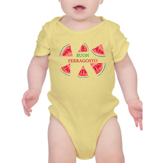 Buon Ferragosto Watercolors Bodysuit Infant -Image by Shutterstock, 18 Months