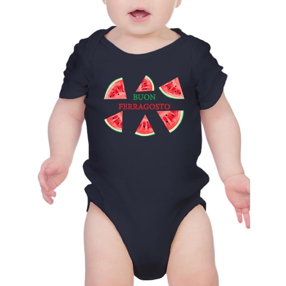 Buon Ferragosto Watercolors Bodysuit Infant -Image by Shutterstock, Newborn