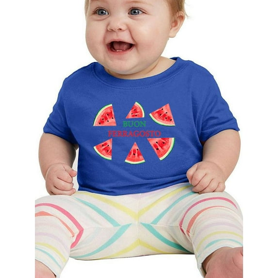 Buon Ferragosto Watercolors T-Shirt Infant -Image by Shutterstock, 12 Months