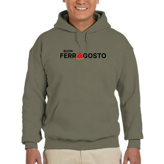 Buon Ferragosto Watermelon A Hoodie Men -Image by Shutterstock, Male 5X-Large