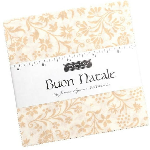 Buon Natale Charm Pack by Joanna Figueroa of Fig Tree & Co.; 42 - 5" Precut Fabric Quilt Squares