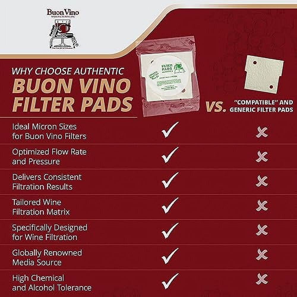 Buon Vino Mini Jet Filter Pads 3 (10 Pack) Wine Making Filteration
