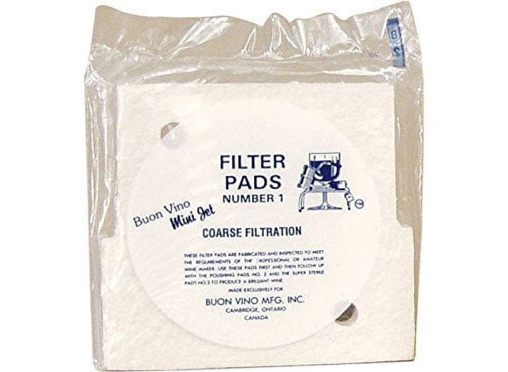 Buon Vino Mini Jet Filter Pads (3 Count) Coarse Wine Making Filters
