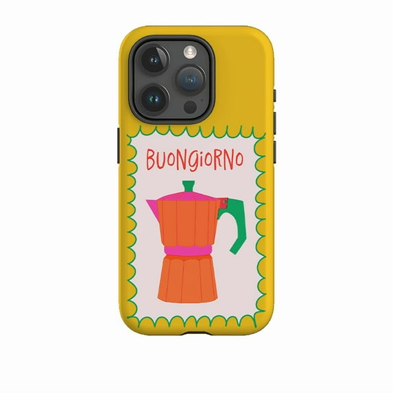 Buongiorno Italian Greeting Phone Case for iPhone 16 15 14 13 12 11 Pro Max