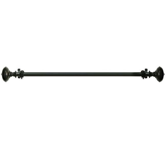 Buono II Decorative Rod And Finial Othello Mocha, 48 x 86 in.