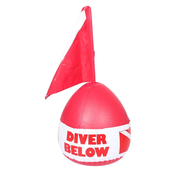Buoy Ball Diver Below Ball With Dive Flag Pvc Inflatable Floater Inflatable Diver Below Floater For Outdoor Diving Scuba Diving