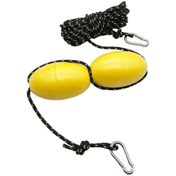 Buoy Ball Float Leash with Clip Rope 30 ft. Marine Rope Tow Line Easy to Use for Fishing Drift Sea Anchors System