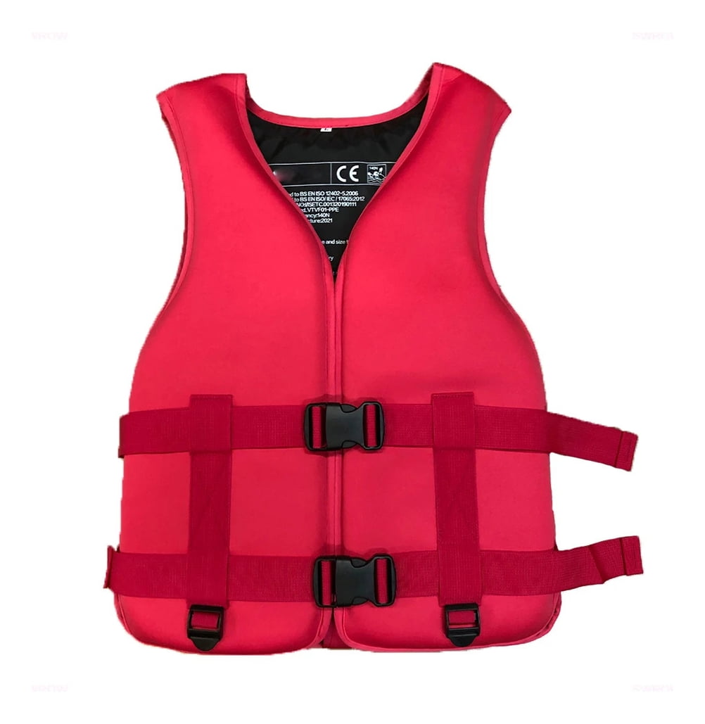 Buoyancy assisted swimming vest life jacket for adult safety, high