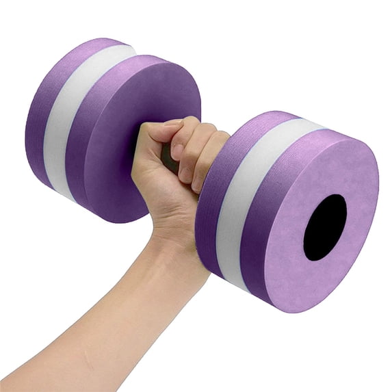 Buoyant Water Aerobics Dumbbells, Eco Friendly EVA Aquatic Dumbbells, Portable Pool Exercise Barbell for Water Fitness and Therapy