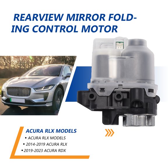 Bupek Power Folding Wing RearView Mirror Assembly Actuator Motor For Acura RLX/MDX/ILX/RDX/TLX/TSX 2009-2023 RearView Mirrors Upgrade Module Replace