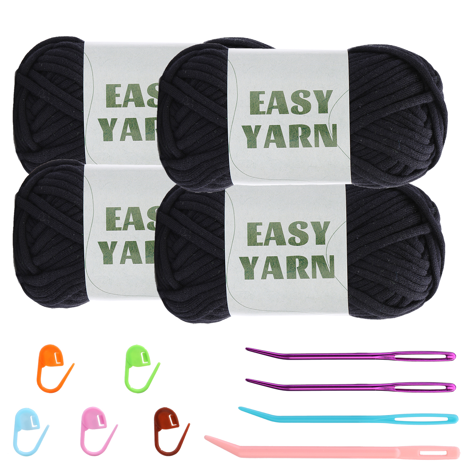 Bupete Yarn for Crocheting & Knitting, Easy Yarn for Beginners with