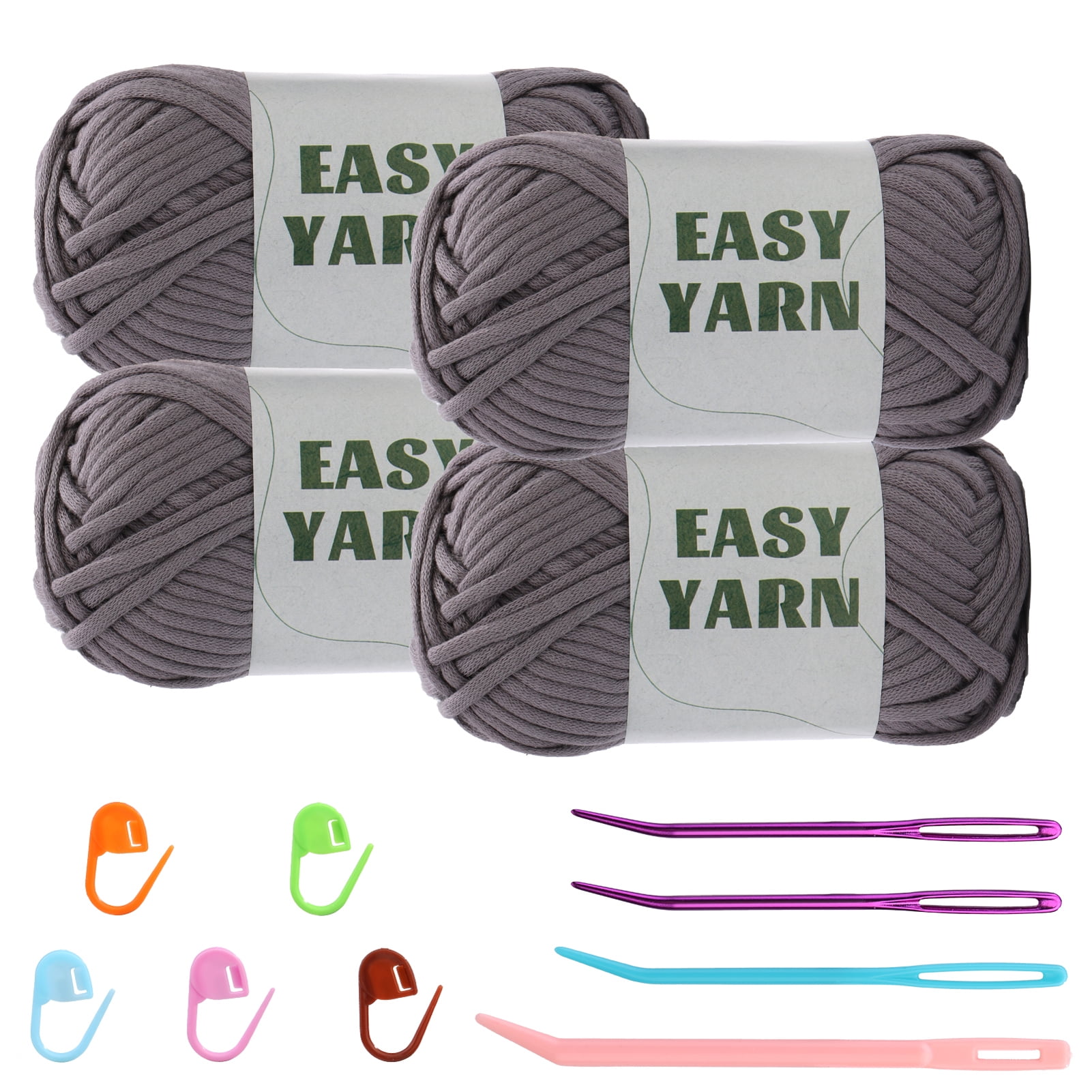 Bupete Yarn for Crocheting & Knitting, Easy Yarn for Beginners with