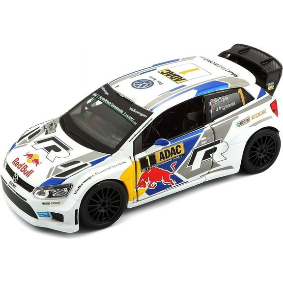 Burago 2014 VW Polo R WRC Team Sebastien Ogier 1/32 Rally Race Die Cast Metal with Plastic Parts