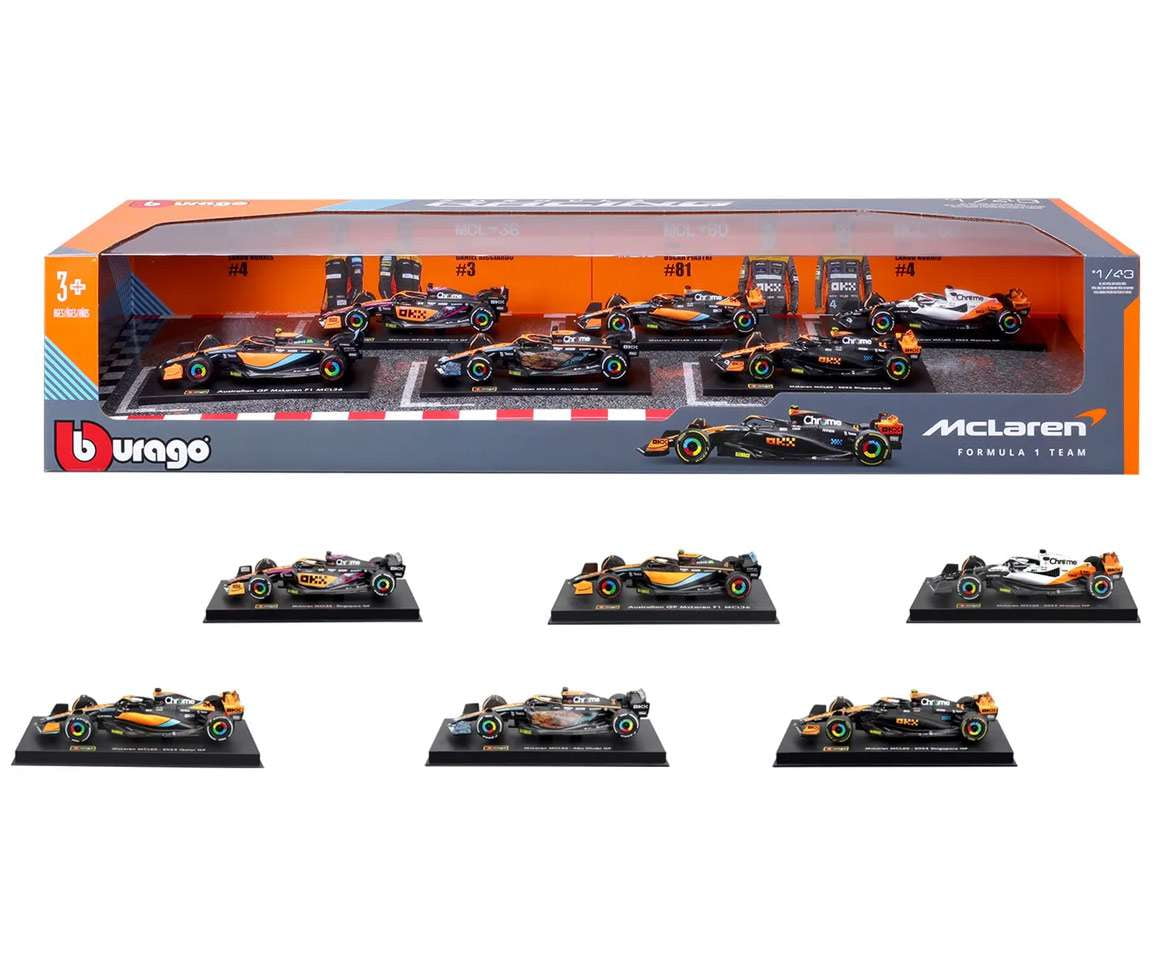 burago McLaren 6台セット Burango McLaren Formula Racing Die-cast Model 6-Pack