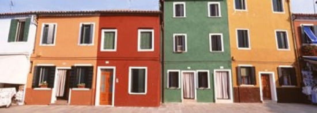 Burano Venice Italy Canvas Art - Panoramic Images (18 x 7)