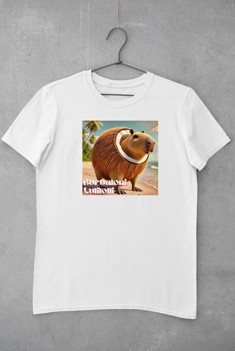 Burbaloni Lulilolli Coconut Capybara Italian Brainrot T-Shirt - Walmart.com