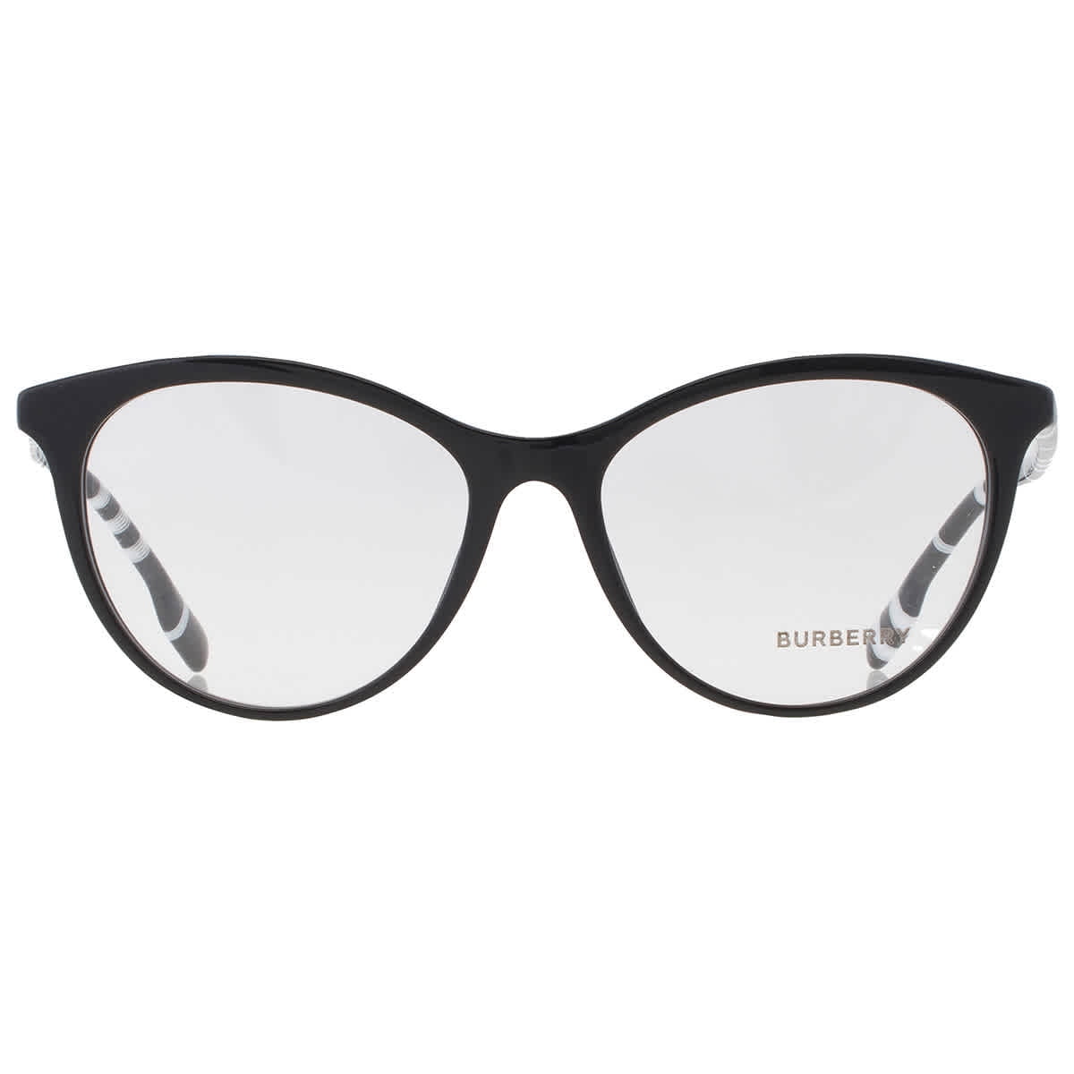 Burberry 0BE2325 4007 Women's Black Cat Eye Plastic Eyeglasses ...