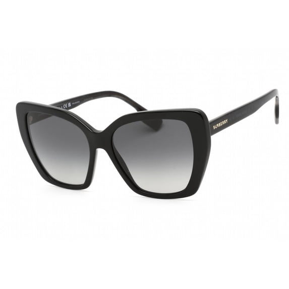Burberry 0BE4366F 3980T3 Women's Black Cat Eye Frame Sunglasses