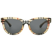 Burberry BE 4432U Plastic Womens Phantos Sunglasses Vintage Check 54mm Adult