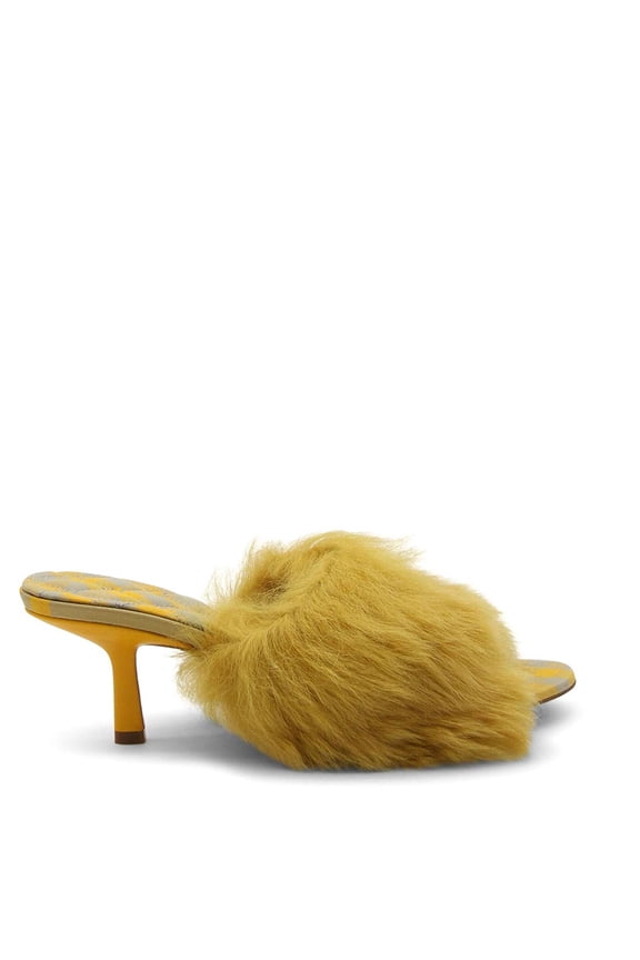 60mm Shearling Minnie Mules, Brand Size 35 ( US Size 5 )