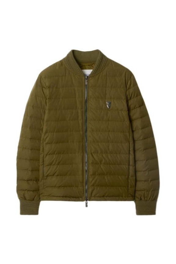 Army Green Polyester Down Jacket (Men's)