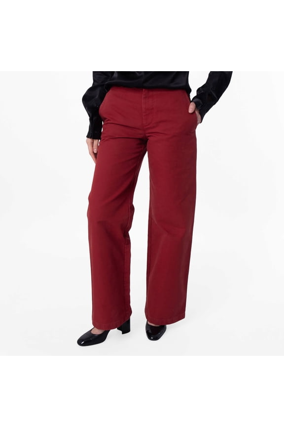 B Logo Embroidered Wide-Leg Cotton Trousers, Brand Size 2 ( US Size 0 )