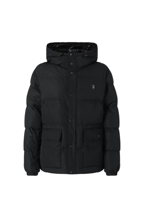 B Shield Hooded Down Puffer Jacket, Size X-Small