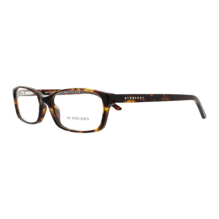 Burberry BE 2073 Plastic Unisex Rectangle Eyeglasses Tortoise 53mm Adult