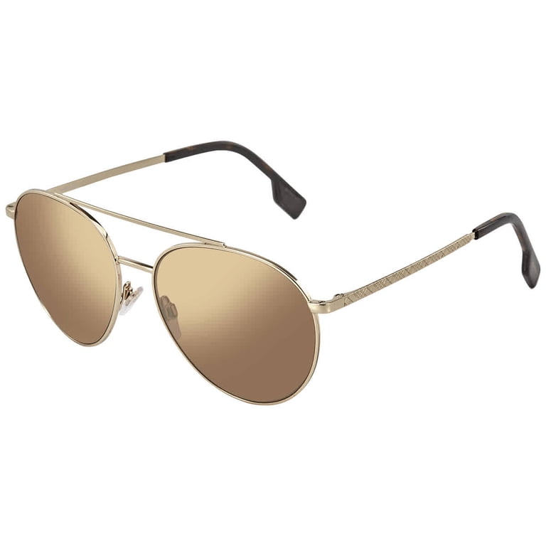 Burberry BE 3115 Metal Womens Pilot Polarized Sunglasses  display picture 3