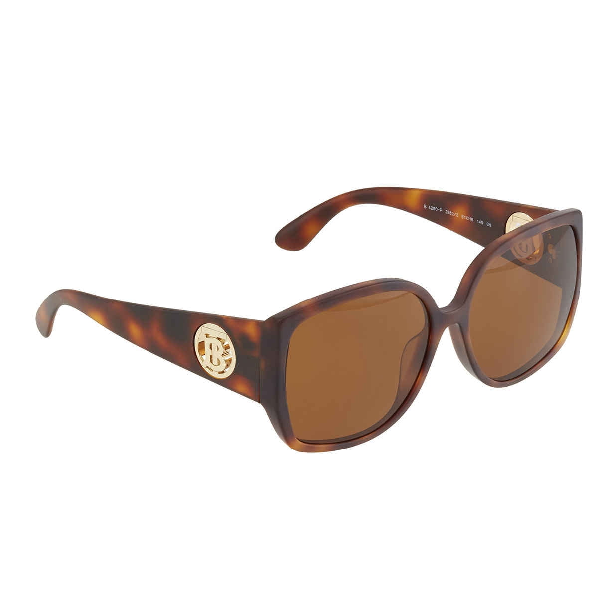 Burberry BE 4290F Plastic Womens Square Sunglasses Havana  display picture 1