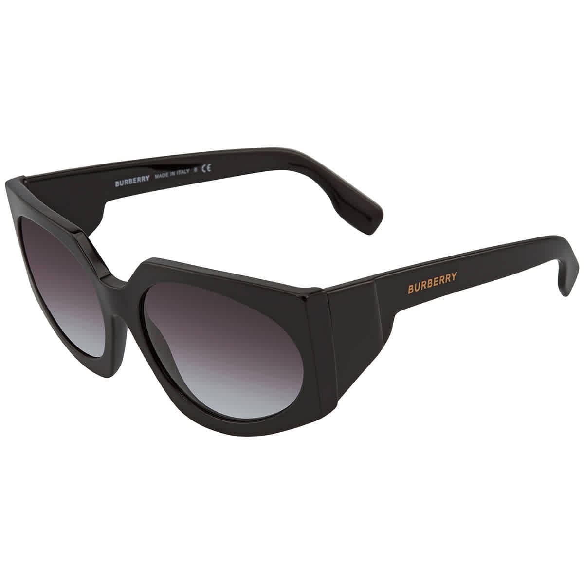 Burberry BE 4306 Plastic Womens Oval Sunglasses Black 60mm  display picture 1