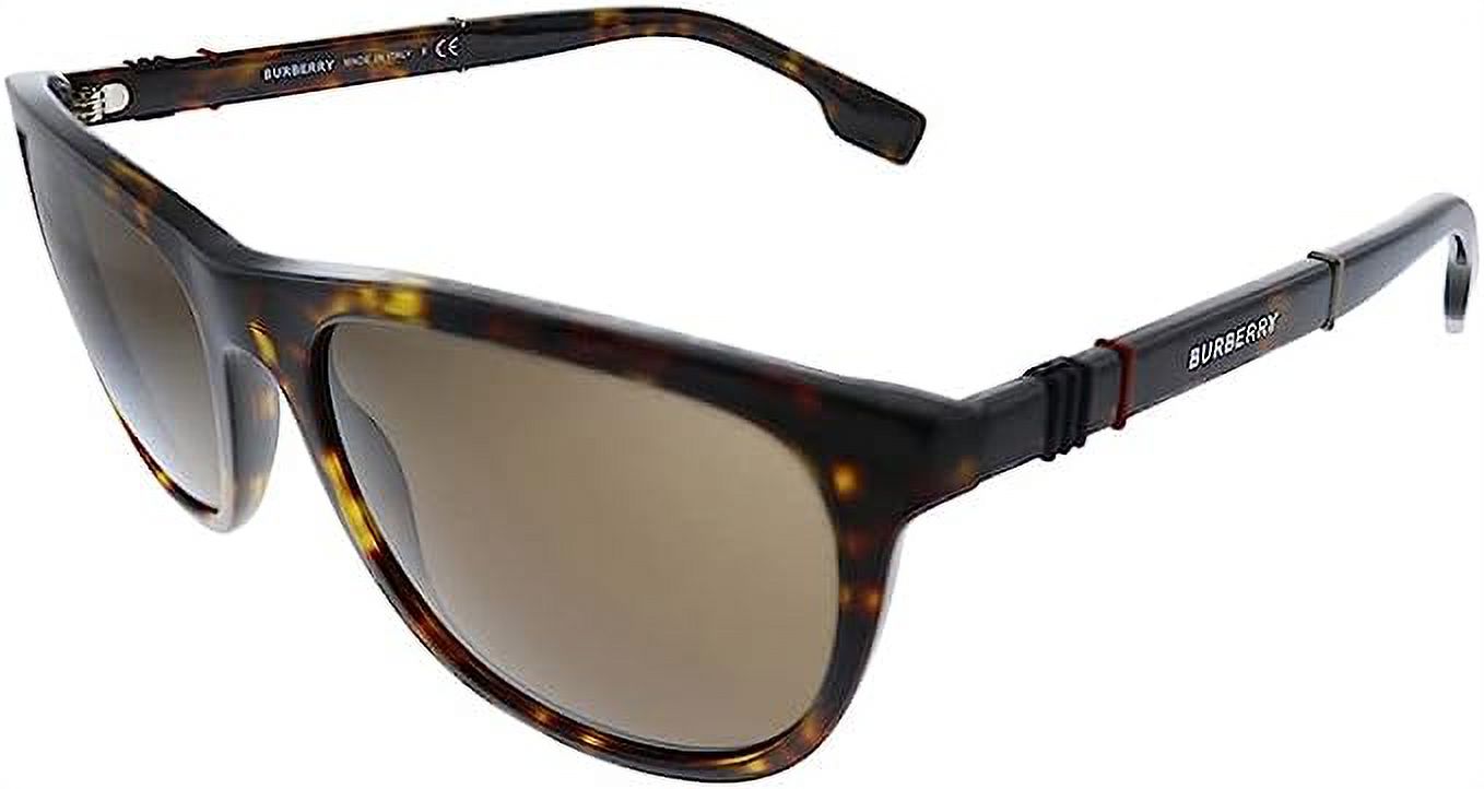 Burberry BE 4319 Plastic Unisex Rectangle Sunglasses Black  display picture 2