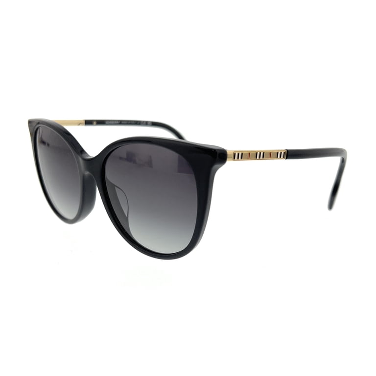 Burberry BE 4333F Plastic Womens Cat-Eye Sunglasses Black  display picture 3