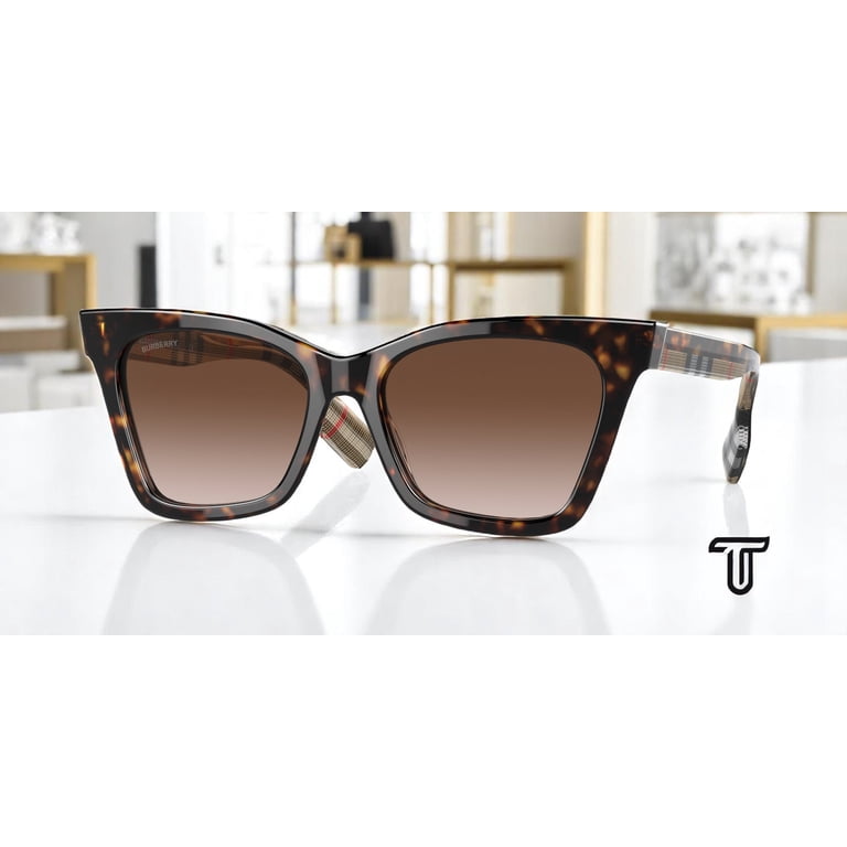 Burberry BE 4346 Plastic Womens Square Sunglasses Dark  display picture 1