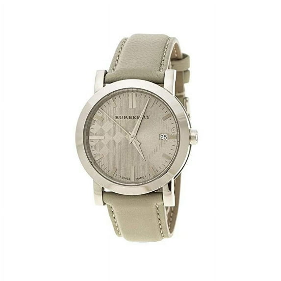 Burberry BU9128 Womens "The City" White Leather Watch