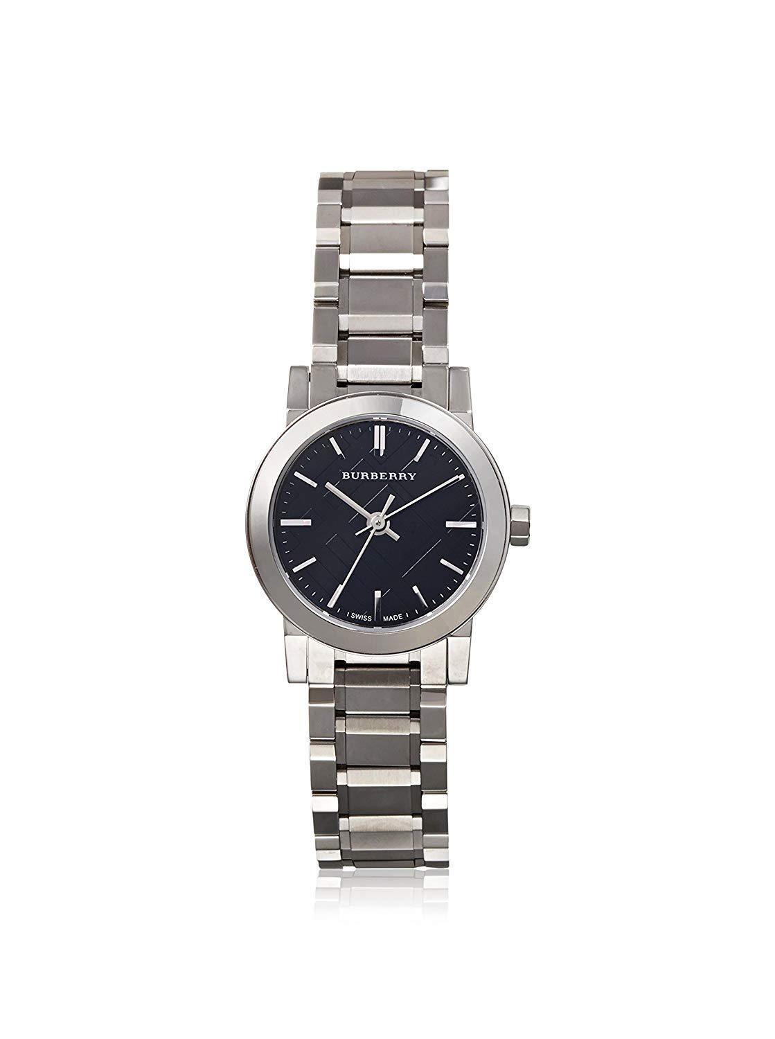 Burberry Silver and Black Women\'s Watch Burberry The City Black Dial Silver Steel Strap Watch for Women main image 3