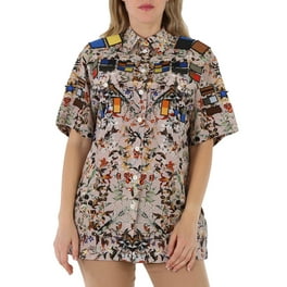 トップス BURBERRY 6Y 116cm Burberry Ladies Oyster- Print Pearl- Embellished Shirt