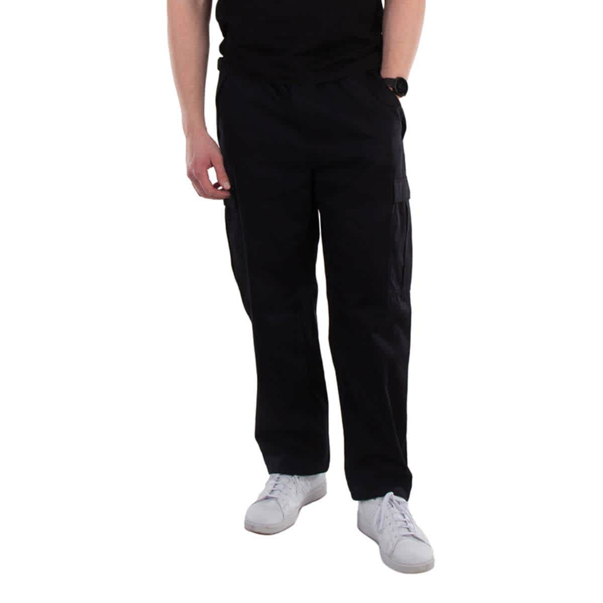 Black Capleton Cotton Cargo Trousers, Size Medium