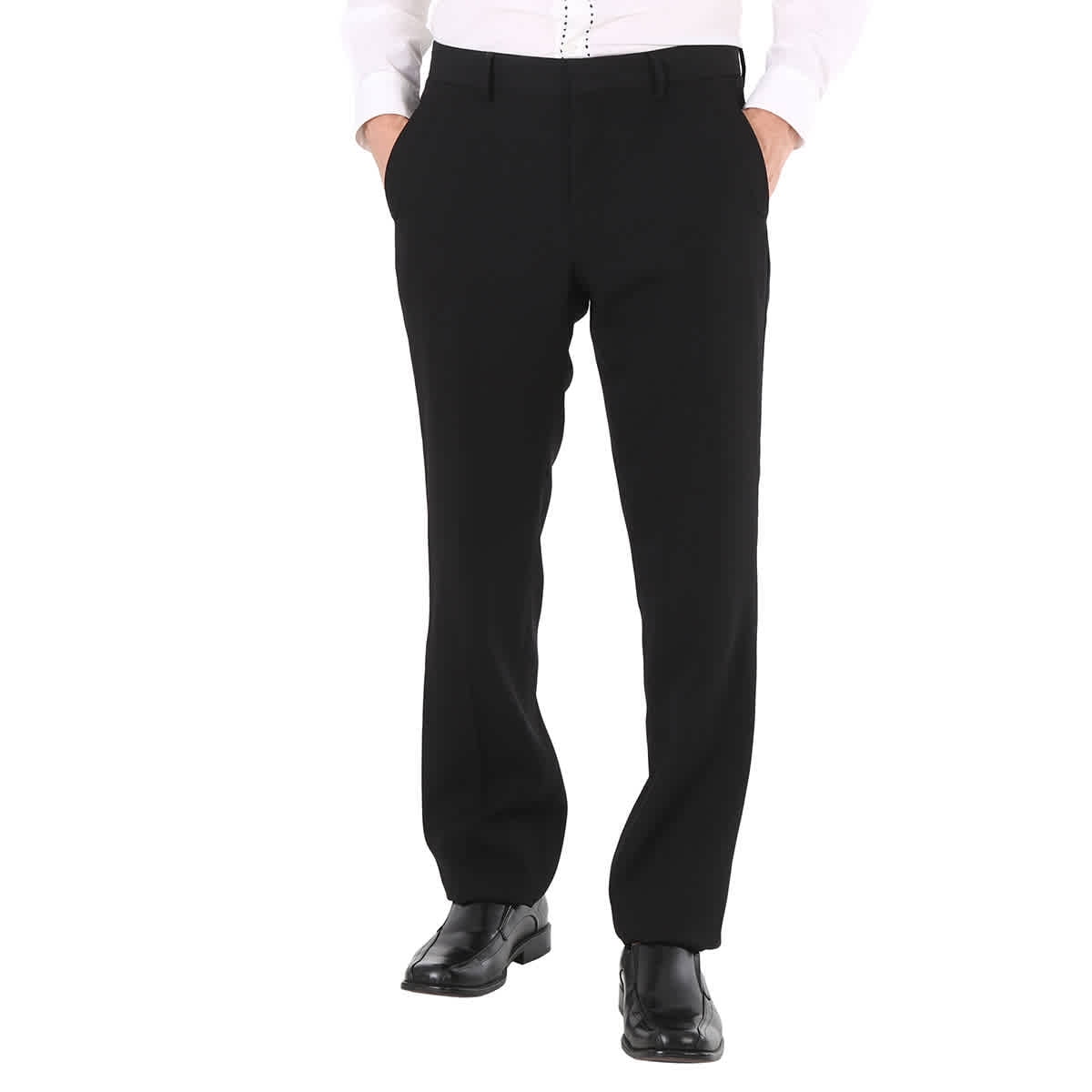 burberry wide straight スラックス trousers Burberry Men's Straight-leg Side Stripe Cotton-blend