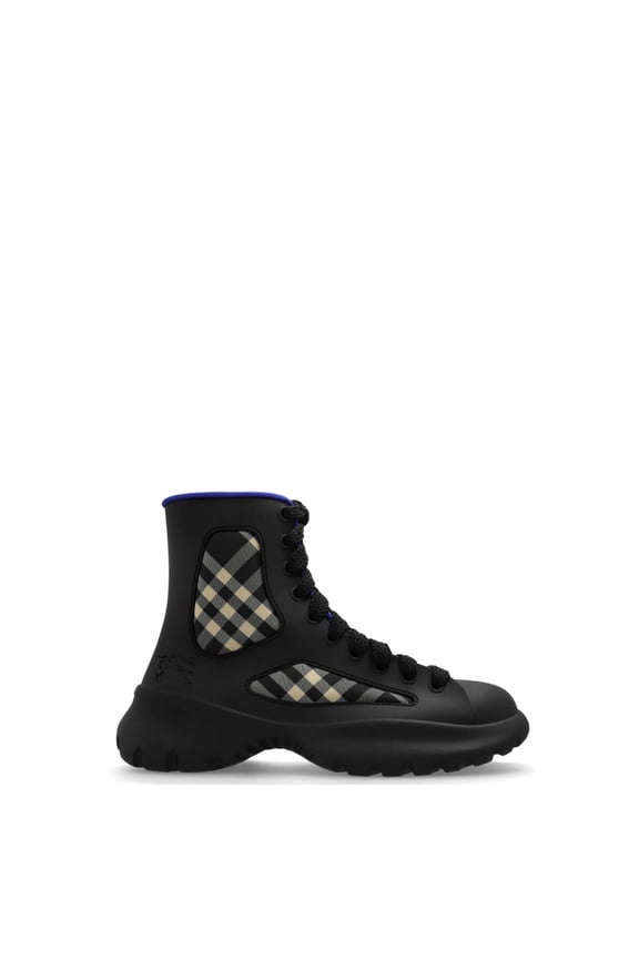 Boulder Checkered Rubber Boots, Brand Size 40 (US Size 7)