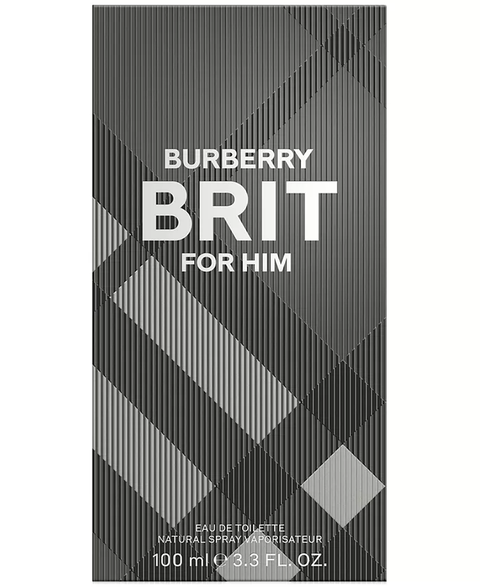 Burberry Brit For Men Eau De Toilette Spray, 3.3 Oz. Pack of 2