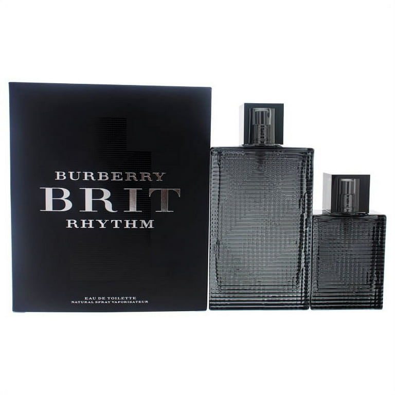 Burberry Brit Rhythm by Burberry for Men 2 Pc Gift Set 3oz EDT Spray 1oz EDT Spray Walmart