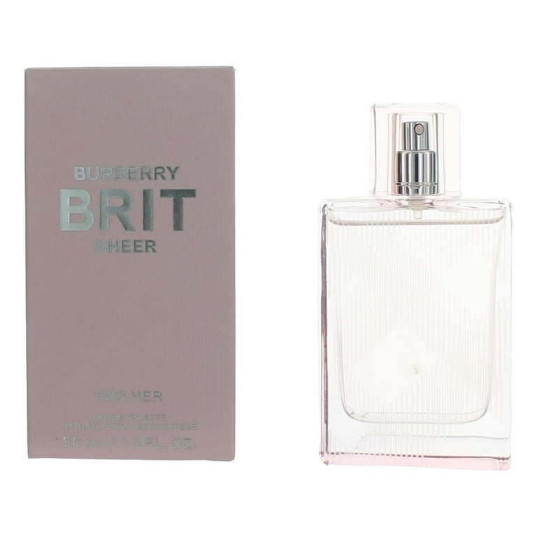 Burberry Brit Sheer Eau De Toilette Spray, Floral-Fruity Perfume