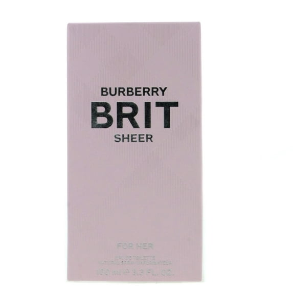 Burberry Brit Sheer Eau de Toilette for Her, 3.3 oz