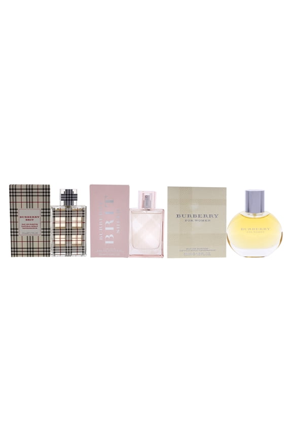 Fragrance 3 Pc Kit - 1.7oz Burberry EDP Spray, 1.6oz Burberry Brit Sheer EDT Spray, 1.7oz Burberry Brit EDP Spray