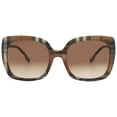 thumbnail image 1 of Burberry CAROLL BE 4323 Plastic Womens Square Sunglasses Brown Check 54mm Adult, 1 of 7