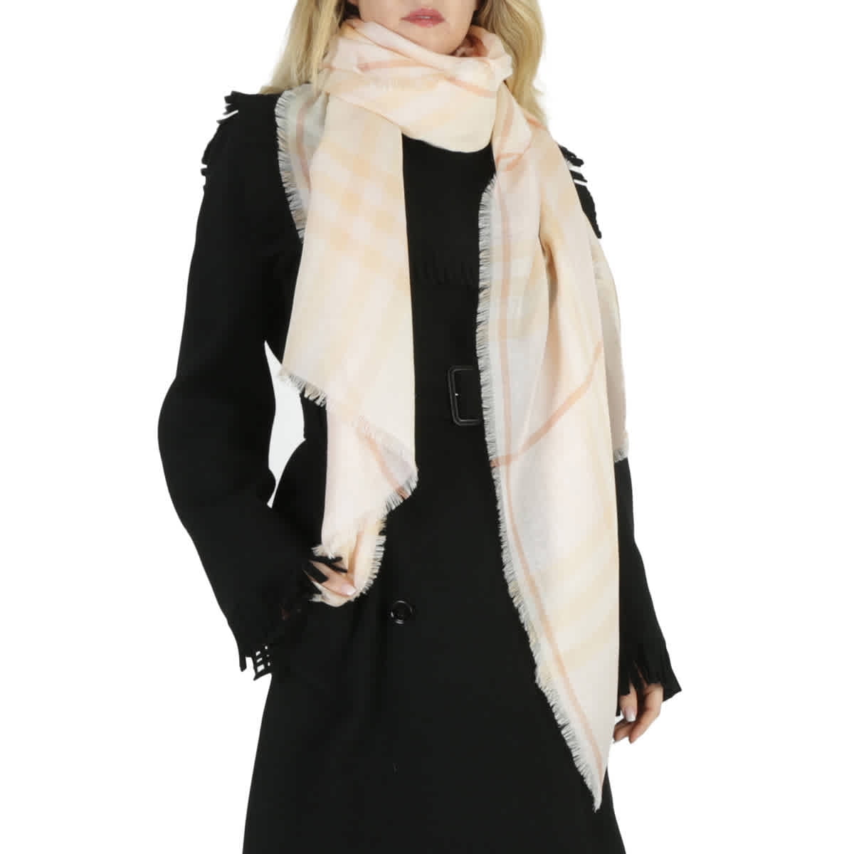 【送料&関税込】Burberry Embroidered Wool Blend Scarf - Unis Burberry Designer Scarves in Scarves, Shawls & Wraps