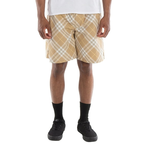 Burberry Check Pattern Belted Waist Shorts, Size X-Large