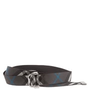 Burberry Check Webbing B-Buckle Belt, Size Small