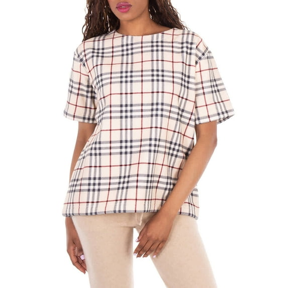 Burberry Check Willesden T-Shirt, Size Small